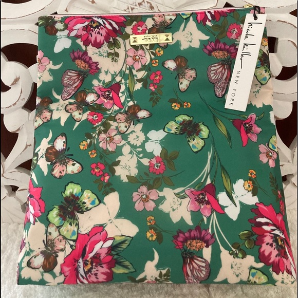 Nicole Miller Makeup Bag 🌿🌸🌿🌺🌿 - Picture 2 of 6